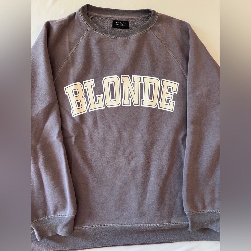 Brunette The Label Brown 'Blonde' Sweatshirt